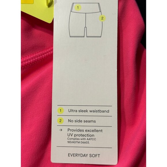 XS - Womens Soft Ultra High-Rise Bike Shorts 6" - All In Motion - Pink - Picture 6 of 10